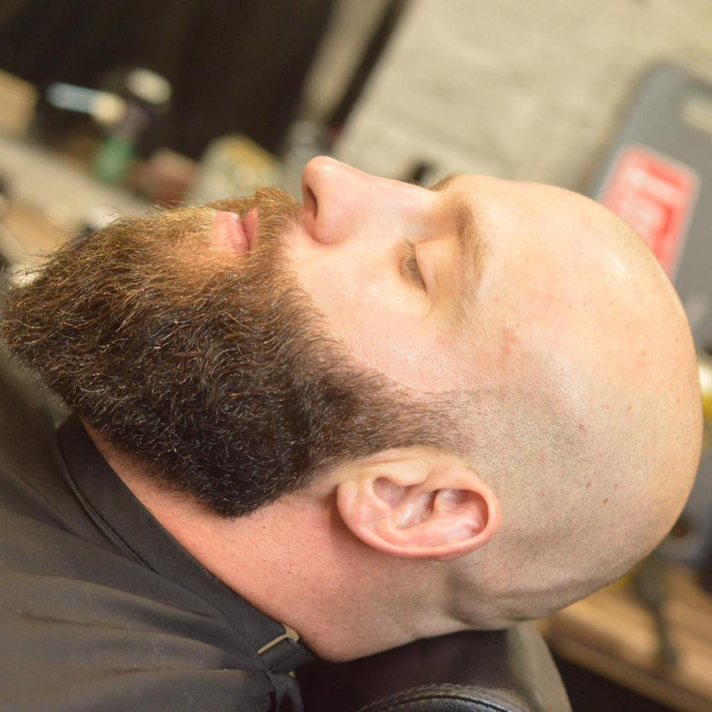 Man with fresh cut beard