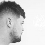 Modern hairstyle and fade finish Birmingham