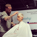 Jay cutting Hair at awards